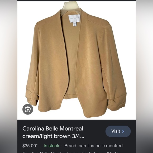 This is a cream like rose color blazer,it’s size small fits medium as we’ll - Picture 7 of 7